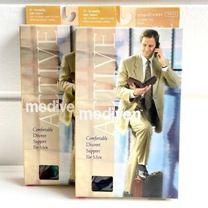 Mediven Men’s Classic Knee High Light Compression Socks 12-16mmHg XL New In Box